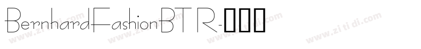 BernhardFashionBT R字体转换